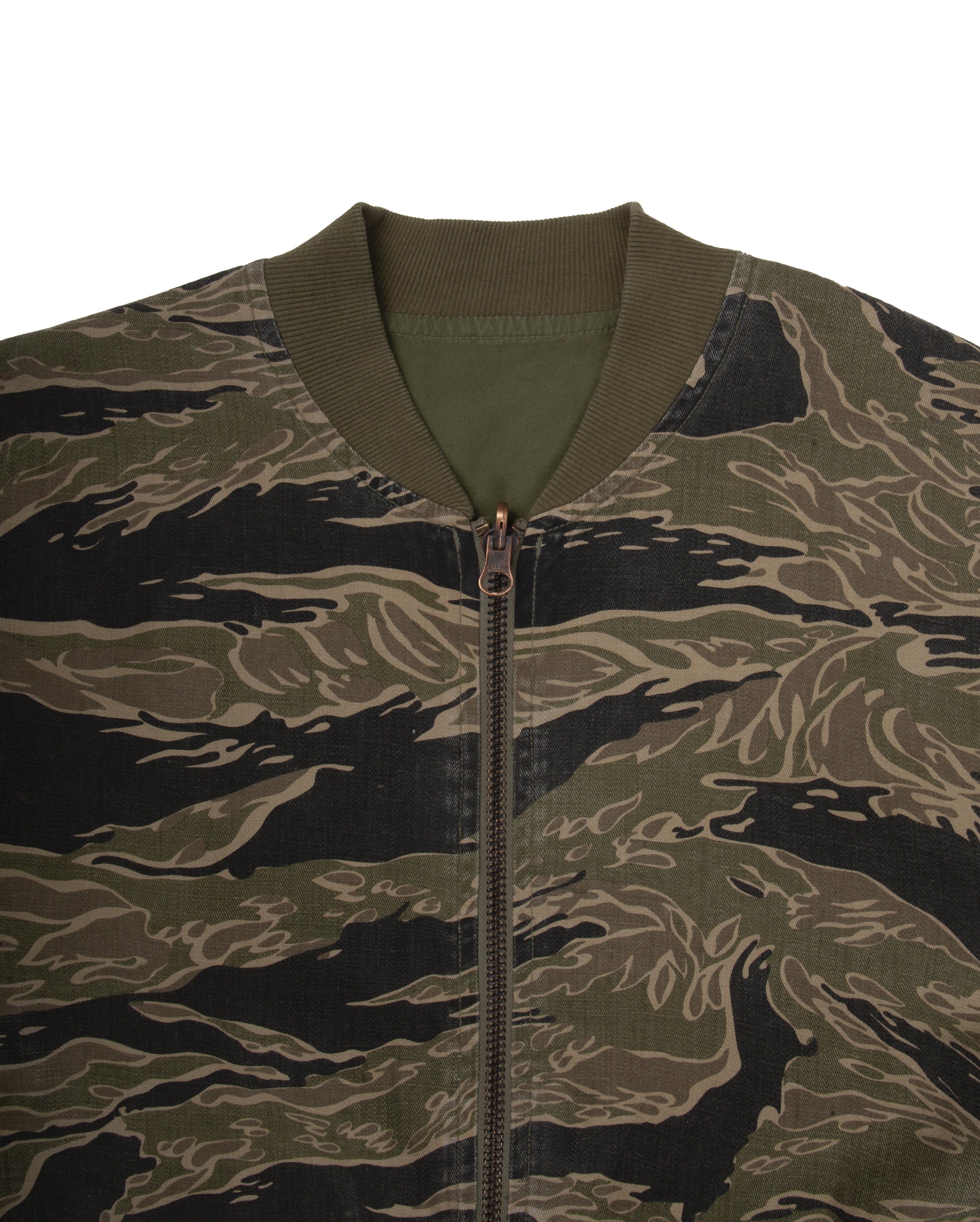 Maharishi Camo Reversible Flight Jacket Mint Gold Olive - 4289